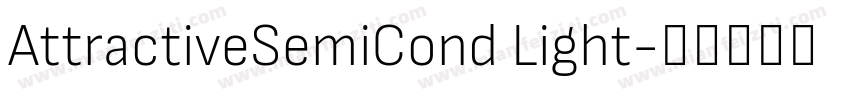 AttractiveSemiCond Light字体转换